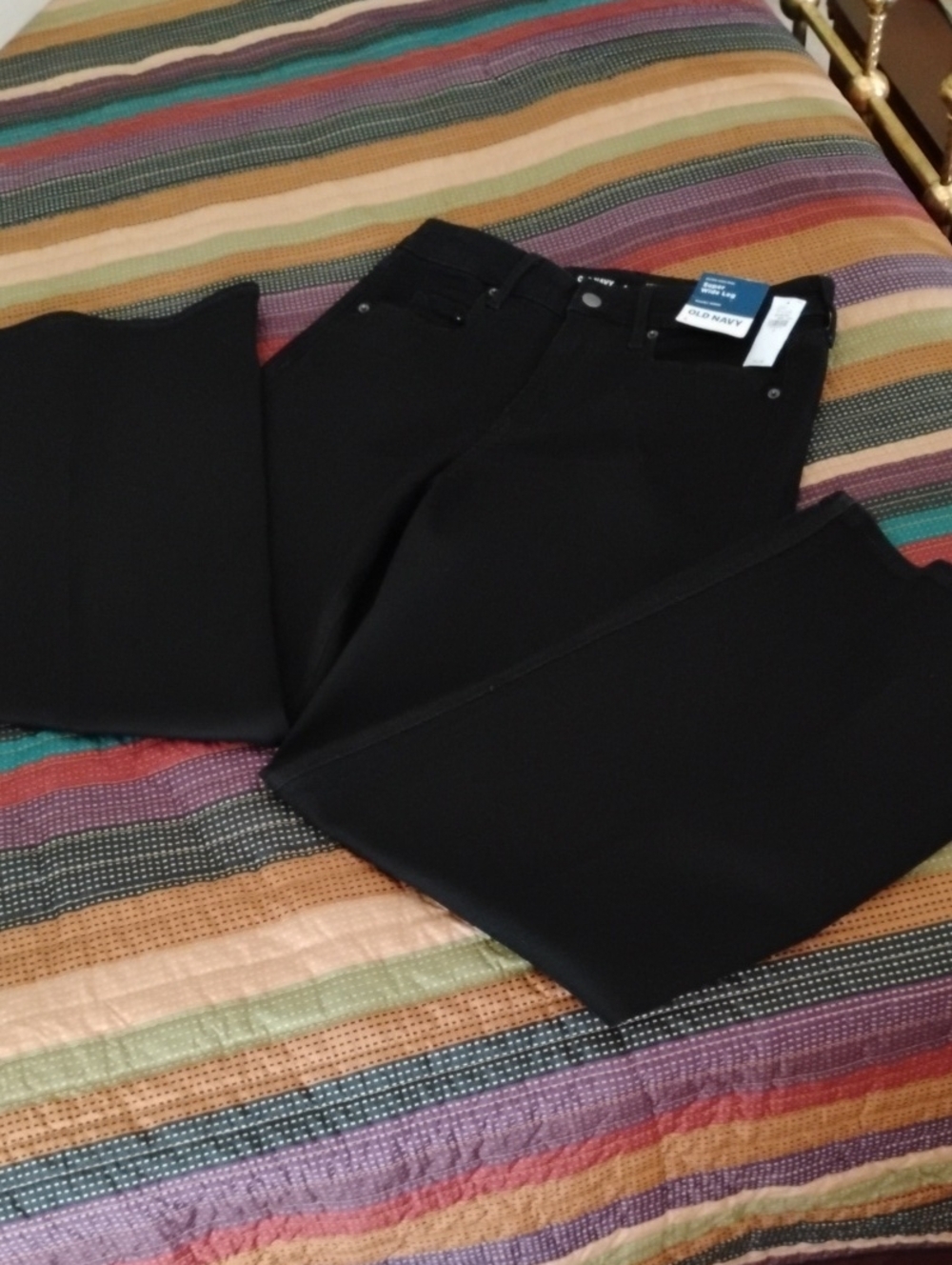 Old Navy Black Super Wide-Leg Black  Jeans